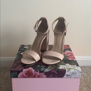 Mix No.6 Beige Block Heels